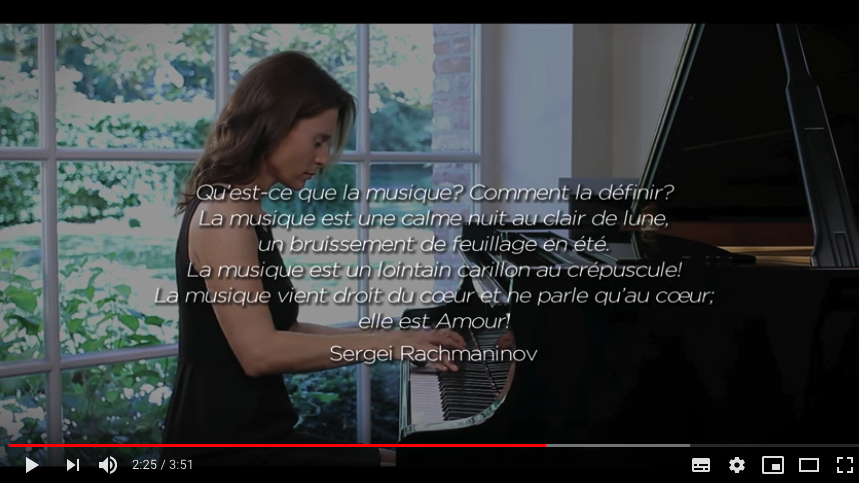 Screenshot Youtube. Irina Lankova, Piano dévoilé, 7ème épisode. L|âme russe. 2018-10-06